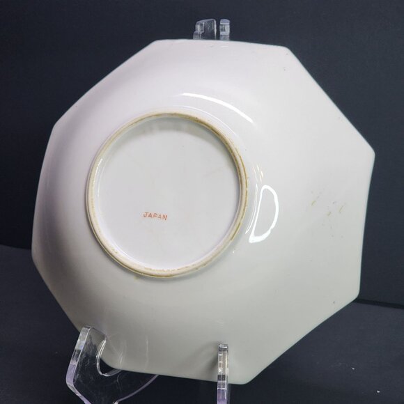 Vintage Trimont Ware Japan Porcelain Bowl Handpainted Fruit 7'' Gold Trim - Picture 7 of 9